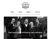 Tablet Screenshot of kennesawbarbershop.com